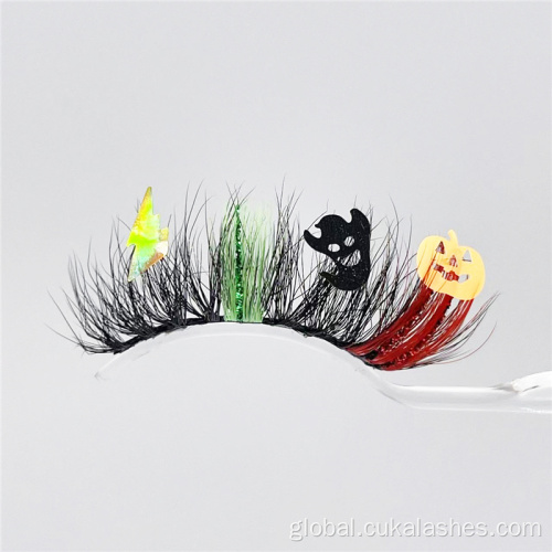 Halloween Fake Eyelashes colorful costume false eyelashes 3d halloween fake eyelashes Manufactory